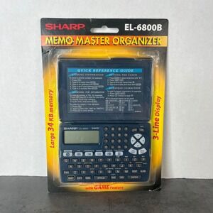 Sharp EL-6800B‎ Memo Master Organizer Electronic Calculator Digital Assistant
